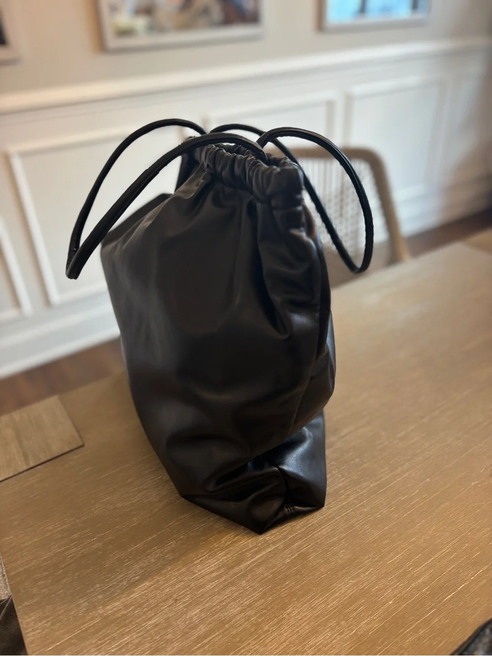 a new day Black Ruched Shoulder Tote Bag - Picture 5 of 9